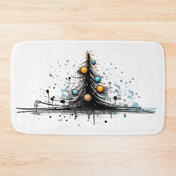 Item preview, Christmas - Holiday Tree Ink Drawing  designed and sold by Roxane Bay.