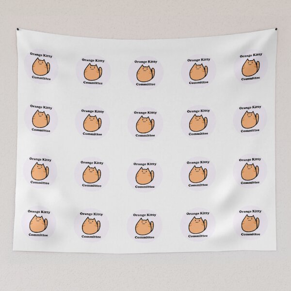 Item preview, Orange Kitty Committee designed and sold by BrainChaosArt.
