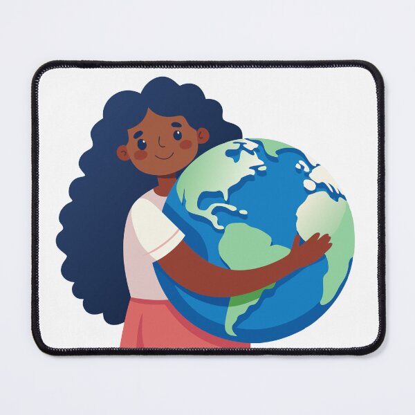 Item preview, African Girl Holding Earth Planet designed and sold by natalielaf.