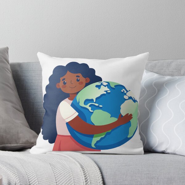 Item preview, African Girl Holding Earth Planet designed and sold by natalielaf.