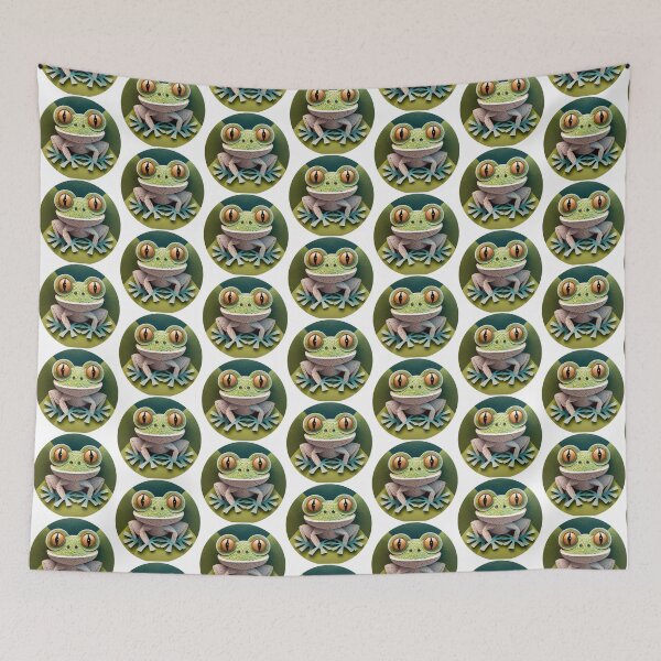 Item preview, Cute little Green Frog designed and sold by CreateDreamz.