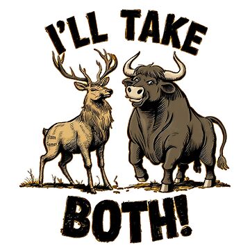 Artwork thumbnail, I'll Take Both Stag and Bull Vixen Wife Design by Vixen-Games