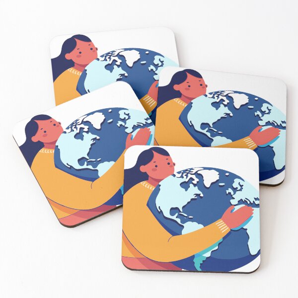 Item preview, Girl Holding Earth Planet designed and sold by natalielaf.