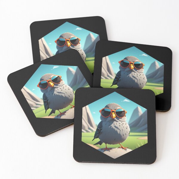 Item preview, Finch with Sunglasses designed and sold by AbsoluteA.