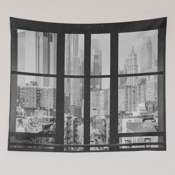 Item preview, New York City Window Black and White designed and sold by anthonylonder.