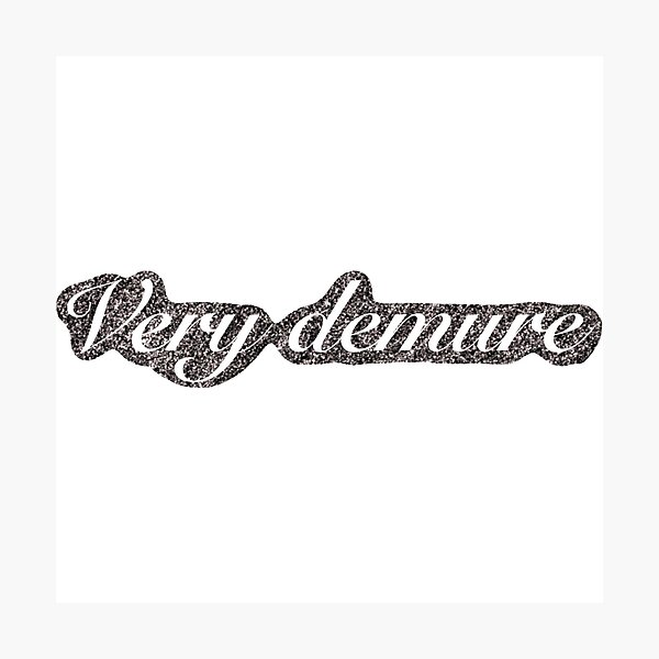 Item preview, Very demure (glitter black) designed and sold by SnugbugStudios.