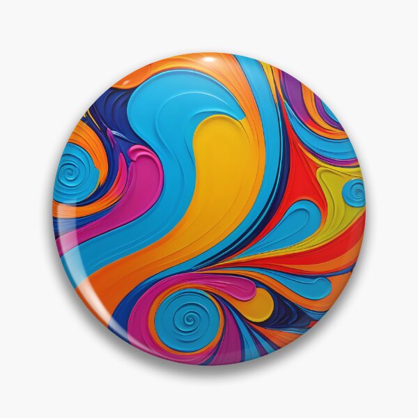 Item preview, Painted Swirly style vibrant pattern  designed and sold by Studio Quirk.