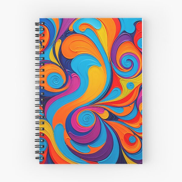 Item preview, Painted Swirly style vibrant pattern  designed and sold by Studio Quirk.