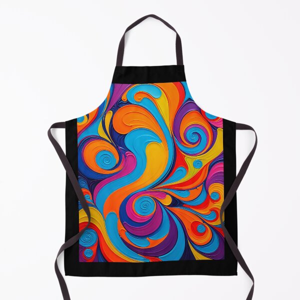 Item preview, Painted Swirly style vibrant pattern designed and sold by Studio Quirk.