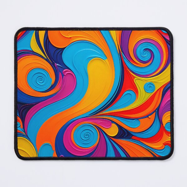 Item preview, Painted Swirly style vibrant pattern  designed and sold by Studio Quirk.