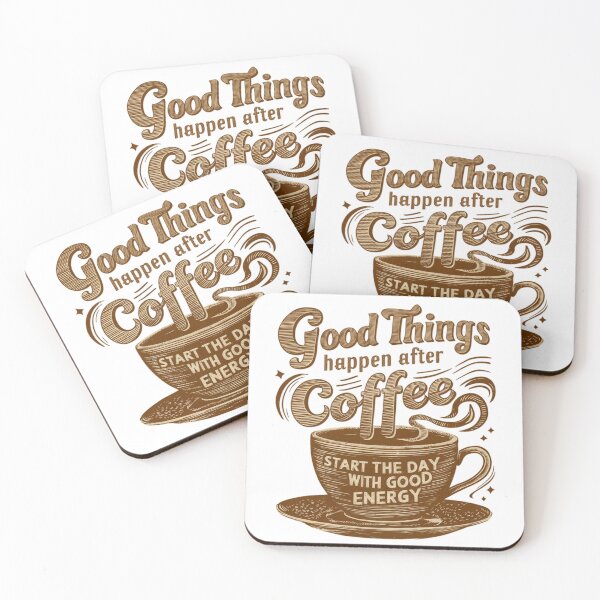 Item preview, Good things happen after coffee  designed and sold by Coollzone.