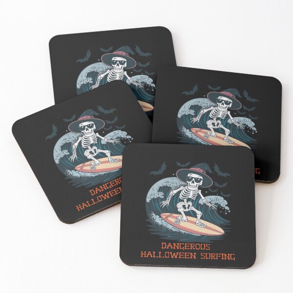 Item preview, Halloween theme 33, Surfing Skeleton, dangerous, spooky, creepy designed and sold by sinemsworld1.