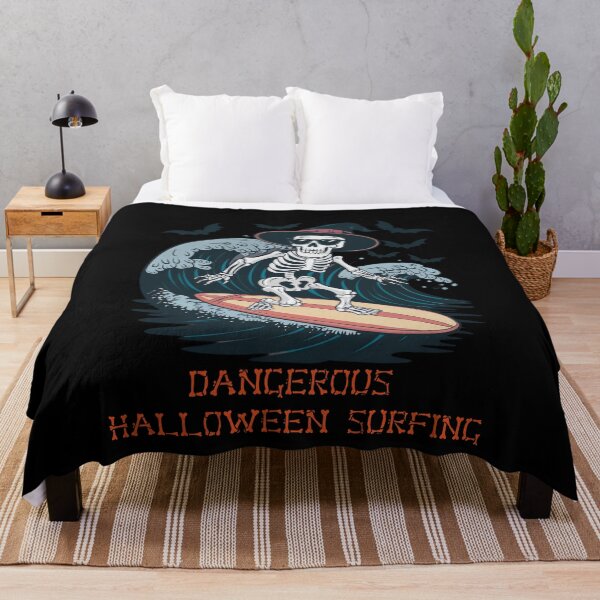 Item preview, Halloween theme 33, Surfing Skeleton, dangerous, spooky, creepy designed and sold by sinemsworld1.