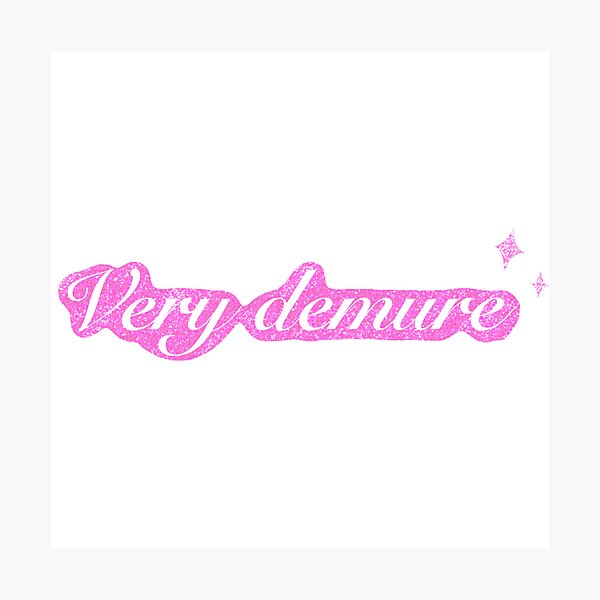 Item preview, Very demure (glitter pink) designed and sold by SnugbugStudios.