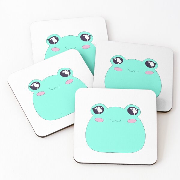 Item preview, Blue kawaii frog designed and sold by phoenixsartpage.