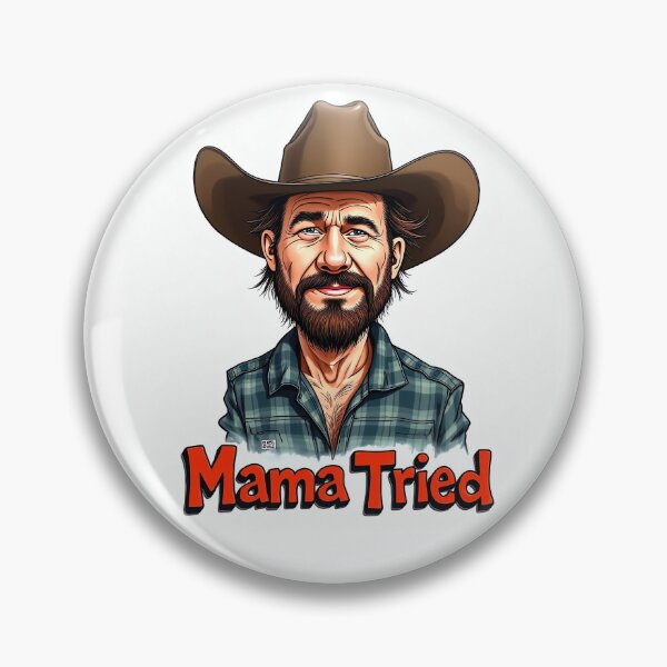Item preview, Mamá lo intentó - Caricatura de Merle Haggard designed and sold by sockdollager.