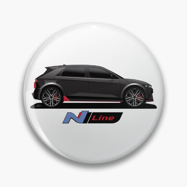Item preview, Ioniq 5 N line Black illustration designed and sold by blackdogshop.