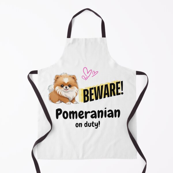 Item preview, Cute and Funny Pomeranian Dog Pet Beware Pomeranian on Duty designed and sold by FreeStyleTrend.