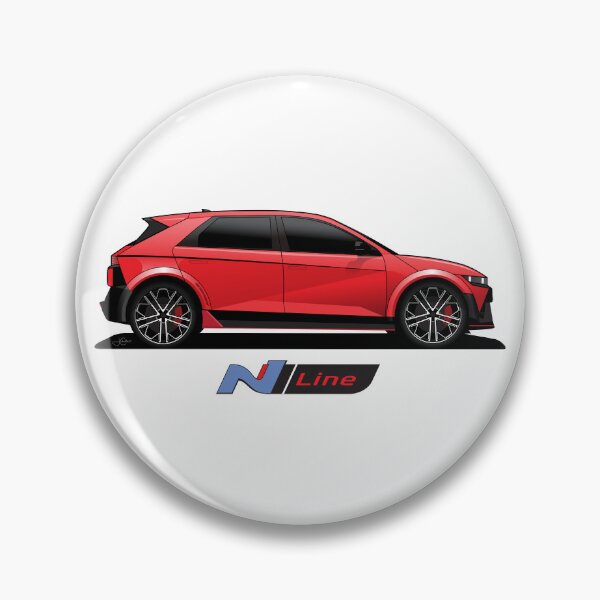 Item preview, Ioniq 5 N line Red illustration designed and sold by blackdogshop.