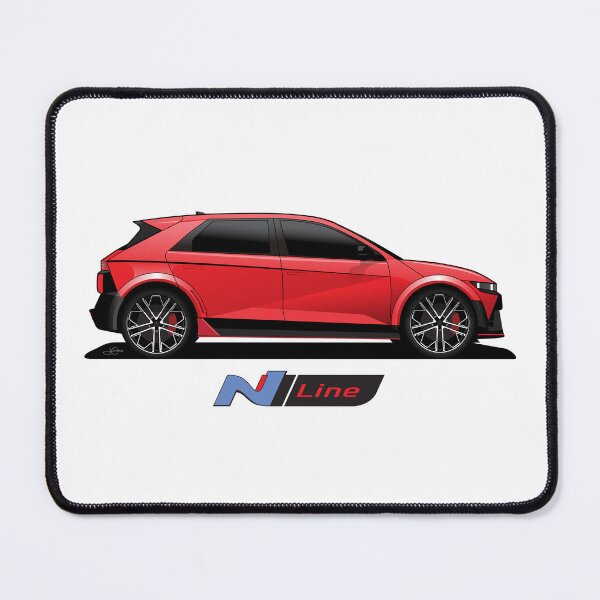 Item preview, Ioniq 5 N line Red illustration designed and sold by blackdogshop.