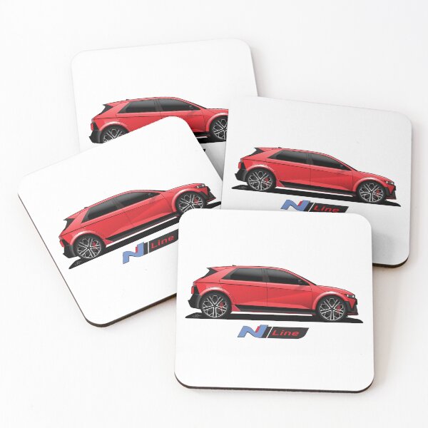 Item preview, Ioniq 5 N line Red illustration designed and sold by blackdogshop.