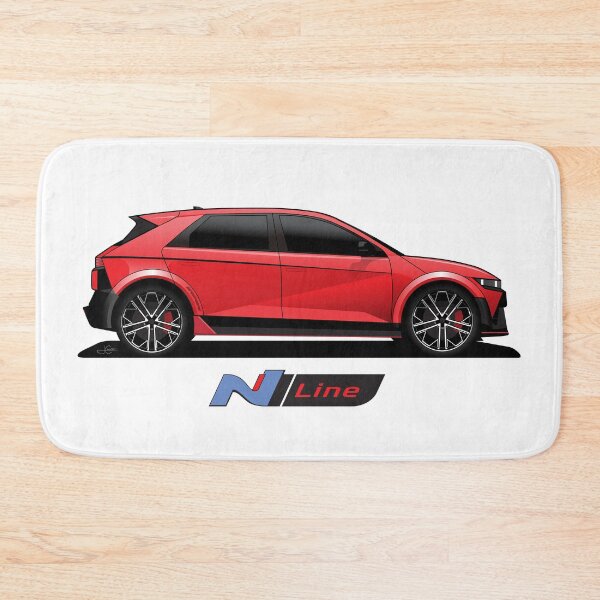 Item preview, Ioniq 5 N line Red illustration designed and sold by blackdogshop.