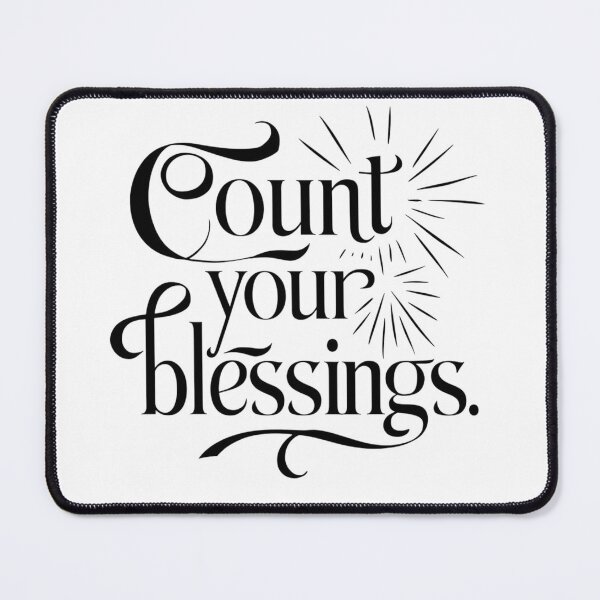 Item preview, Gratitude and Positivity: "Count Your Blessings" designed and sold by deluxedigital1.