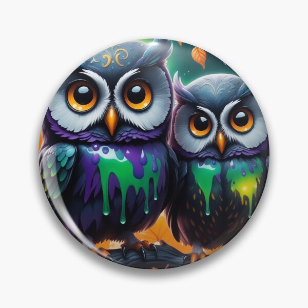 Item preview, Paint Dripped Owls designed and sold by TechnoWhimsy.
