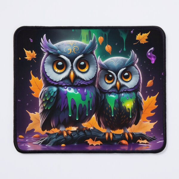Item preview, Paint Dripped Owls designed and sold by TechnoWhimsy.