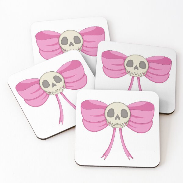 Item preview, Pink skull bow designed and sold by phoenixsartpage.