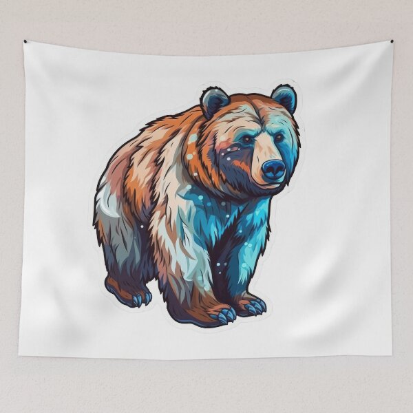 Item preview, Strong Bear Sticker designed and sold by Enea Kelo.
