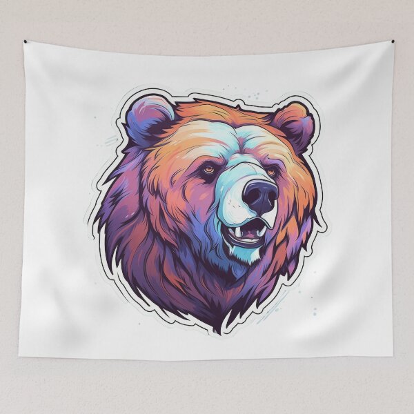 Item preview, Strong Bear Sticker designed and sold by Enea Kelo.
