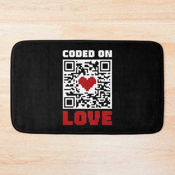 Item preview, QR Code Heart Coded On Love designed and sold by Printed-Memes.