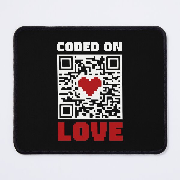 Item preview, QR Code Heart Coded On Love designed and sold by Printed-Memes.