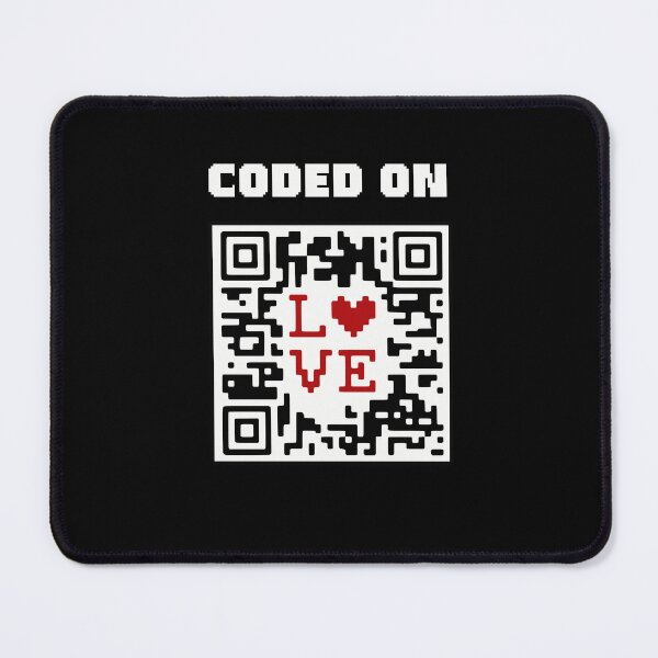 Item preview, QR Code Heart Coded On Love designed and sold by Printed-Memes.