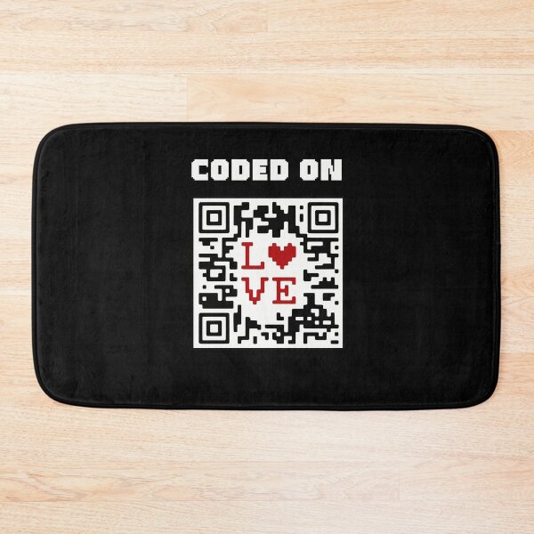 Item preview, QR Code Heart Coded On Love designed and sold by Printed-Memes.