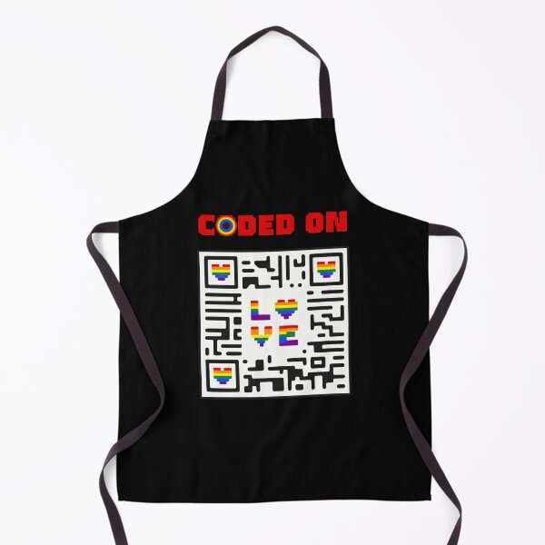 Item preview, Heart QR Coded On Pride Love designed and sold by Printed-Memes.