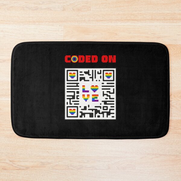 Item preview, Heart QR Coded On Pride Love designed and sold by Printed-Memes.