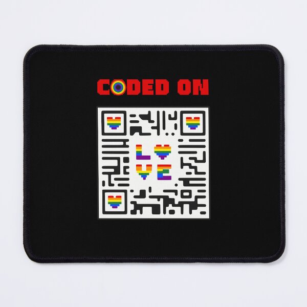 Item preview, Heart QR Coded On Pride Love designed and sold by Printed-Memes.