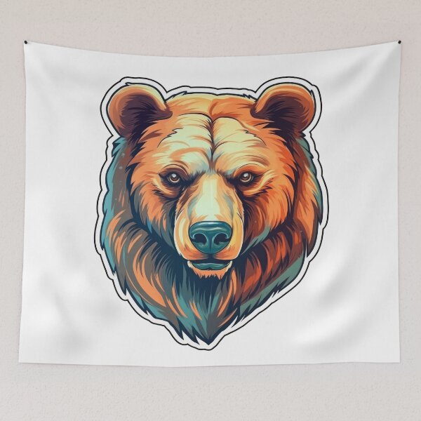 Item preview, Strong Bear Sticker designed and sold by Enea Kelo.