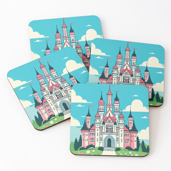 Item preview, Fairy Tale Castle Pop Art Style designed and sold by artofuniverse.