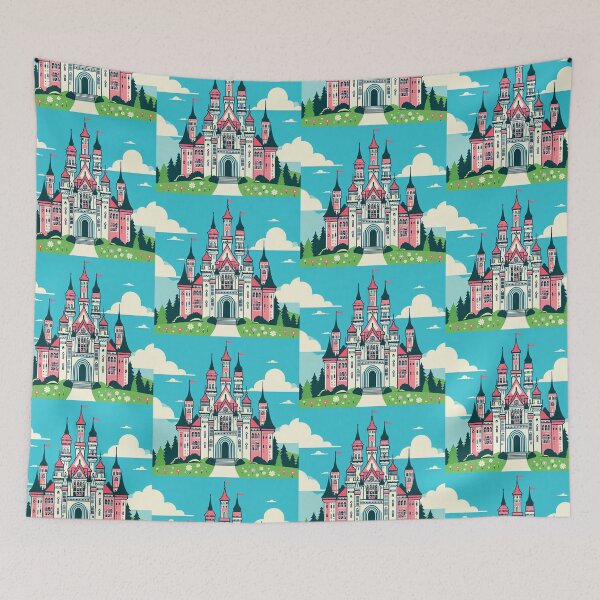 Item preview, Fairy Tale Castle Pop Art Style designed and sold by artofuniverse.