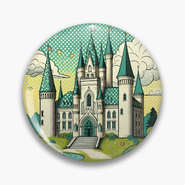 Item preview, Fairy Tale Castle Pop Art Style designed and sold by artofuniverse.