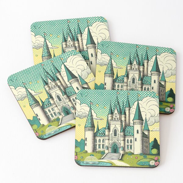 Item preview, Fairy Tale Castle Pop Art Style designed and sold by artofuniverse.
