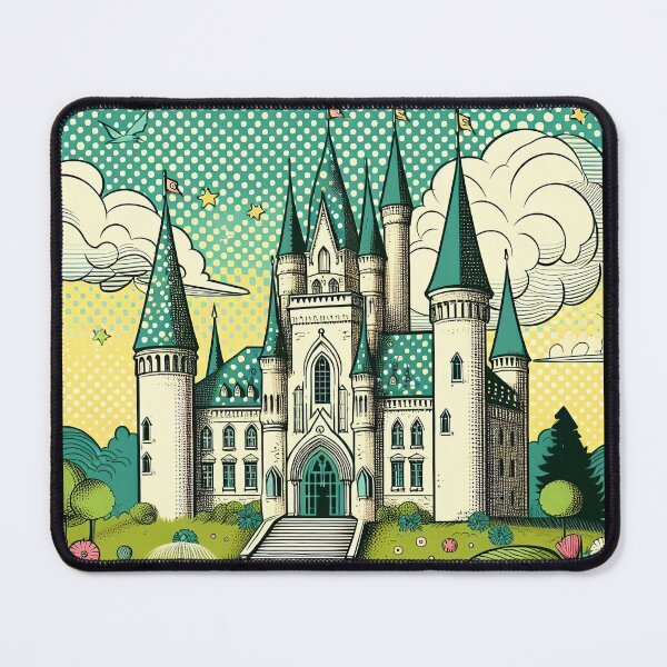 Item preview, Fairy Tale Castle Pop Art Style designed and sold by artofuniverse.