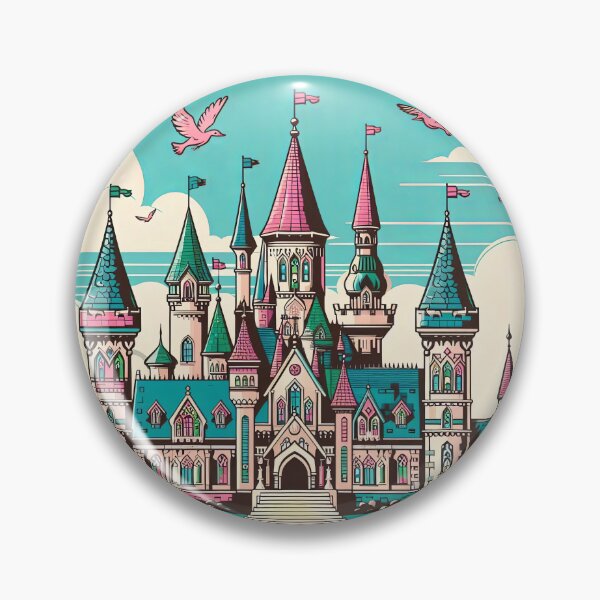 Item preview, Fairy Tale Castle Pop Art Style designed and sold by artofuniverse.