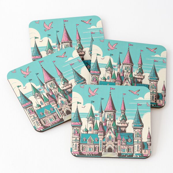 Item preview, Fairy Tale Castle Pop Art Style designed and sold by artofuniverse.