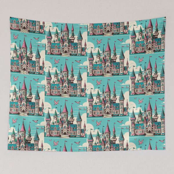 Item preview, Fairy Tale Castle Pop Art Style designed and sold by artofuniverse.