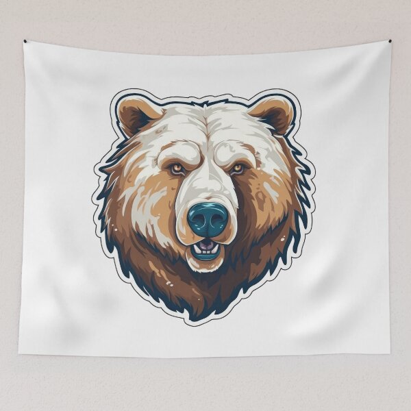 Item preview, Strong Bear Sticker designed and sold by Enea Kelo.