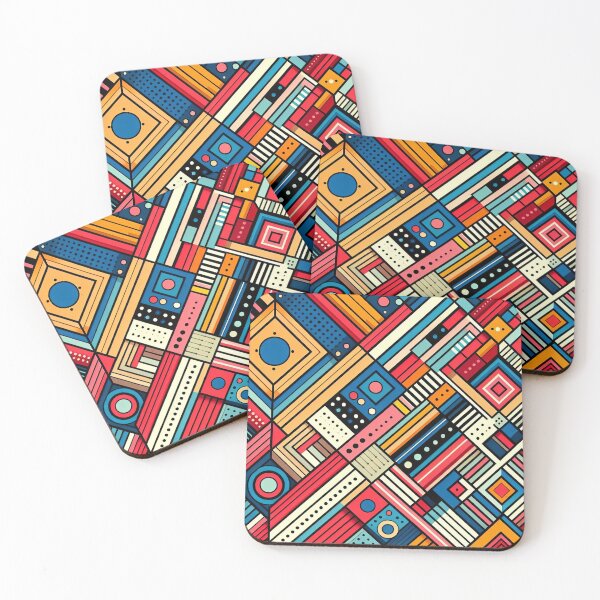 Item preview, Abstract Geometric Pattern Pop Art Style designed and sold by artofuniverse.